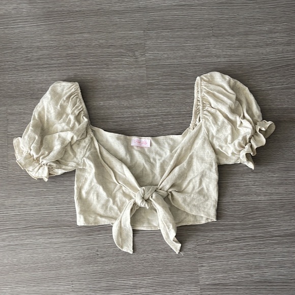 Pink Lily Linen Blend Set - Picture 3 of 7